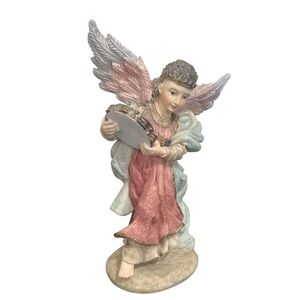 VTG  IRS‎ Band Of Angels Tambourine BA03 1993 Hand-Painted Figurine Statue